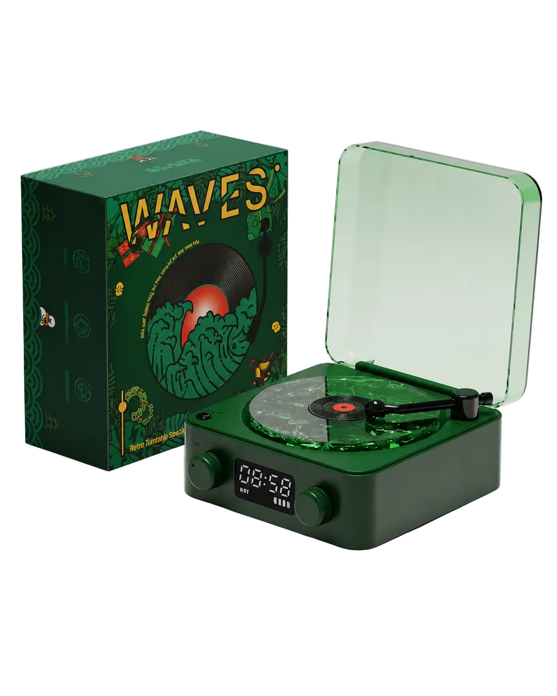 Mini Retro Vinyl - Green