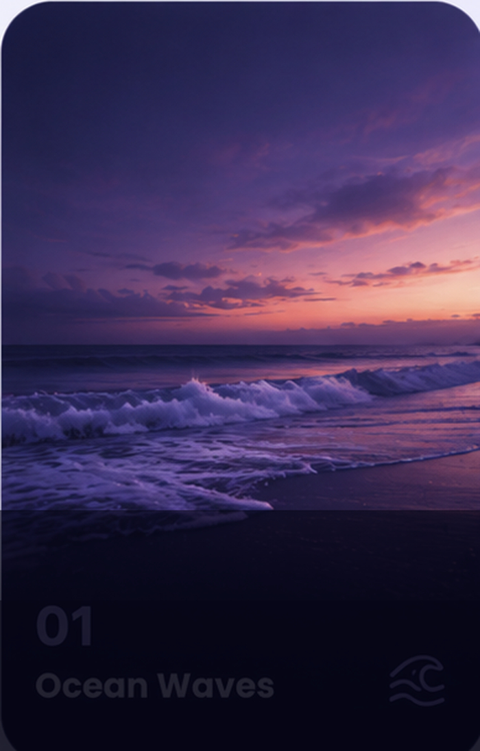Ocean waves sound mode